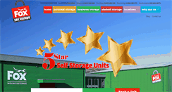 Desktop Screenshot of foxselfstorage.com