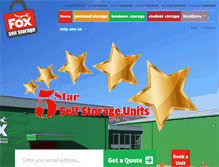 Tablet Screenshot of foxselfstorage.com